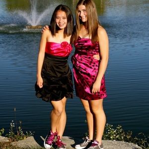 Sleeveless bodycon homecoming dress